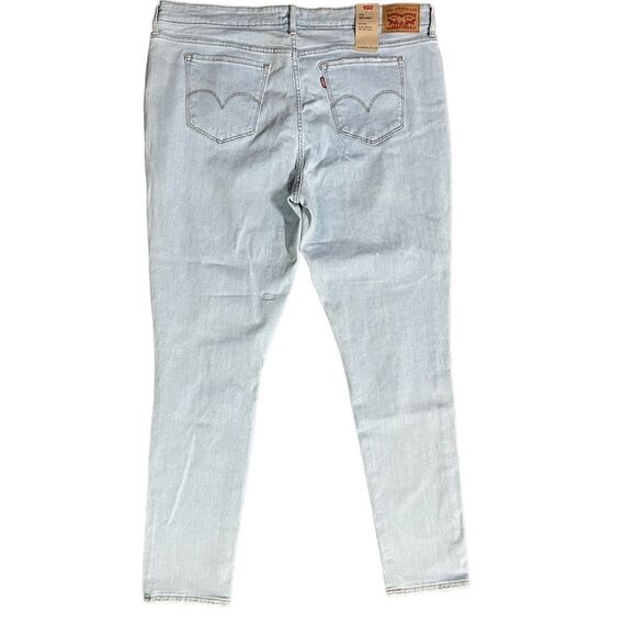 Levi's Women's 711 Mid-Rise Skinny Jeans - White Indigo 34 - Picture 5 of 6
